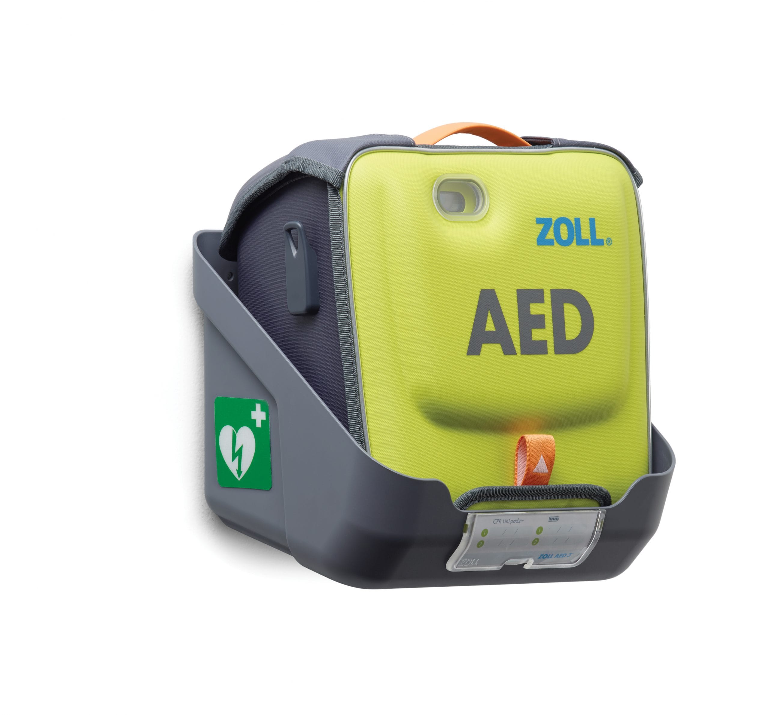Zoll AED 3 with jacket Wall Mount Holder - Turtle defib cabinets