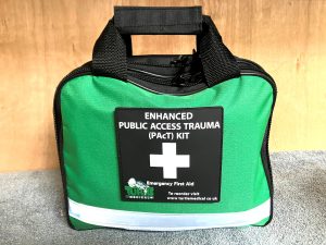 Turtle Medical PAcT Kit on shelf straight view of compact bag